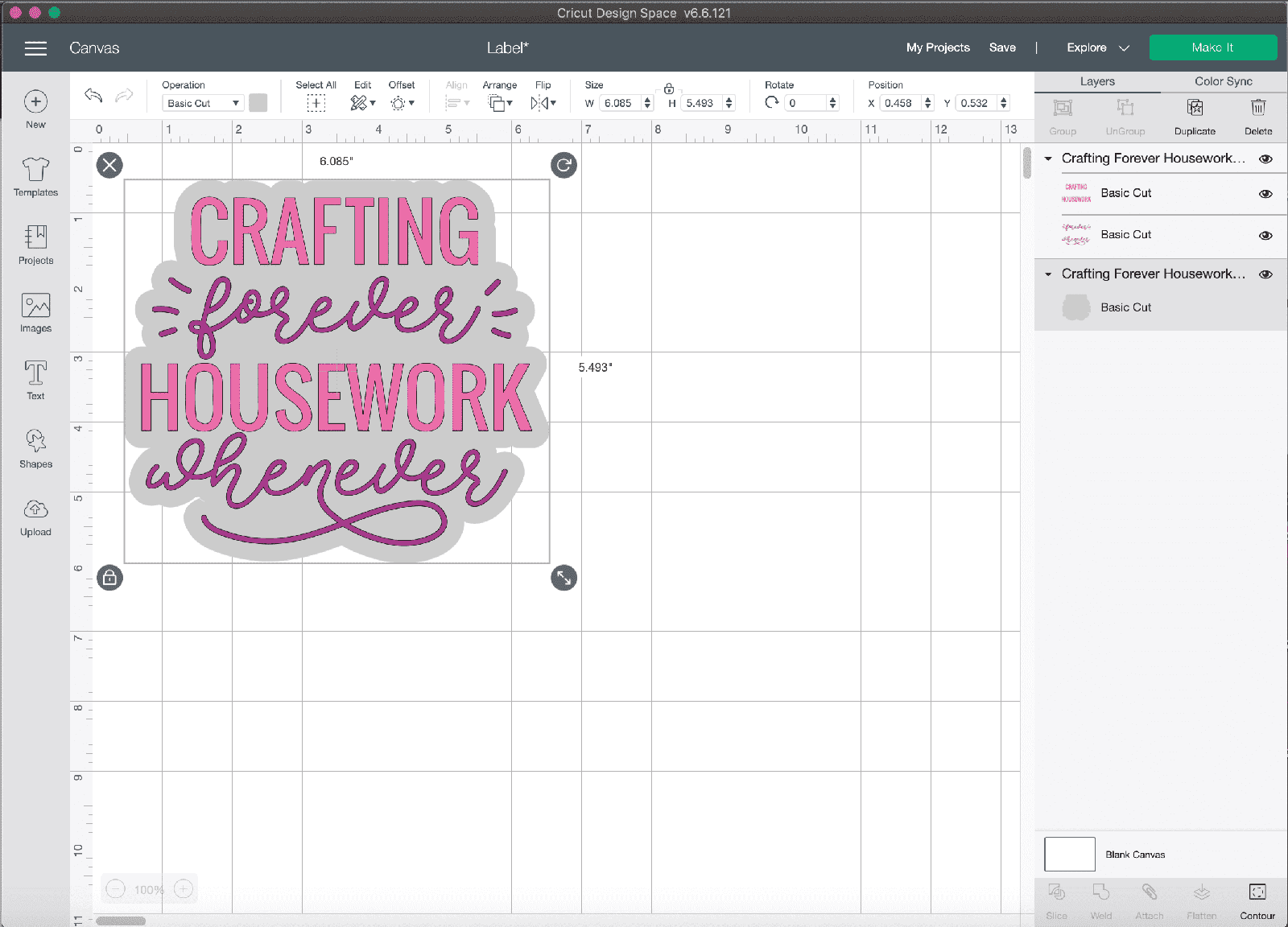 HOW TO MAKE A TSHIRT WITH THE NEW OFFSET FEATURE IN CRICUT DESIGN SPACE 