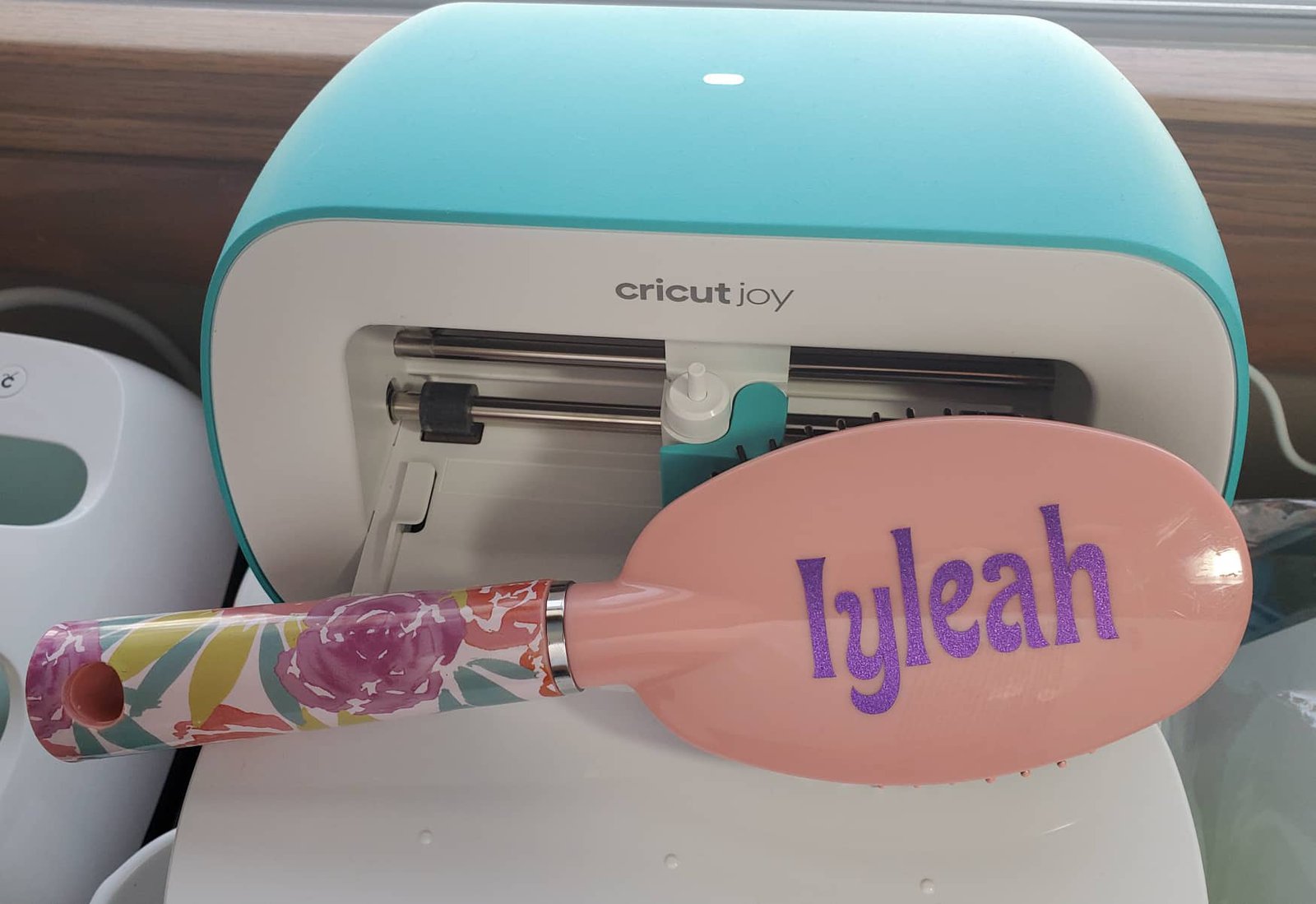 DIY Personalized Hair Brush Cricut Joy