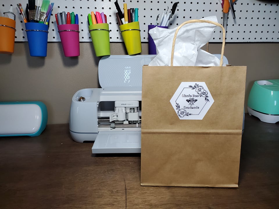 Small Business Bags using Cricut Smart Sticker Cardstock