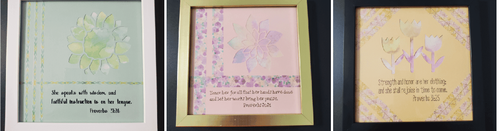 Inspirational DIY Cricut Mother's Day Framed Art Gift