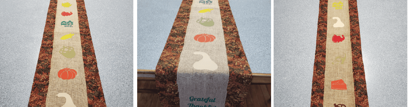 Beginner Cricut Project - Thanksgiving Table Runner