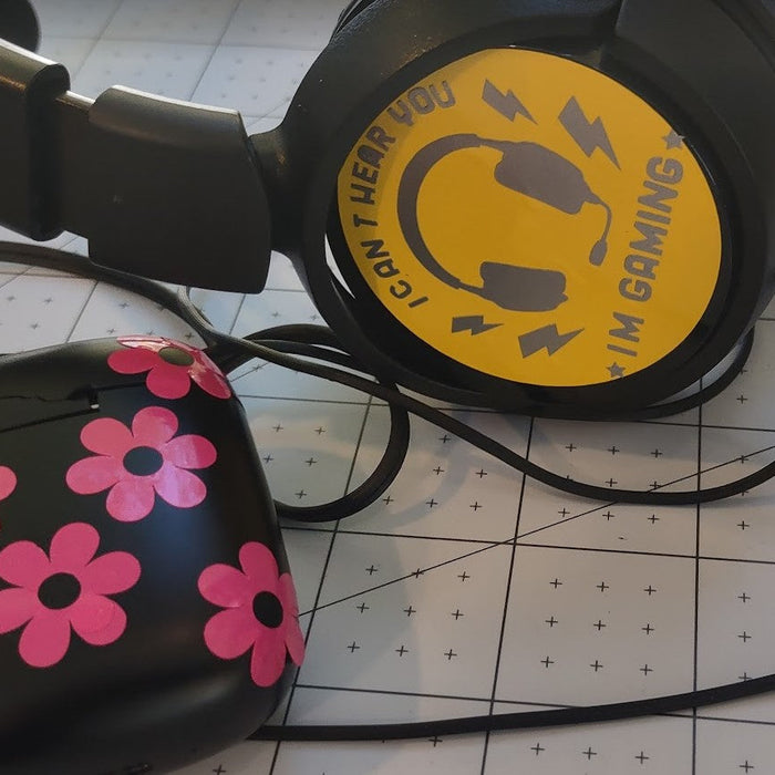 Personalized Teen Gift Headphones and Air Pods Case with Cricut Maker Machine