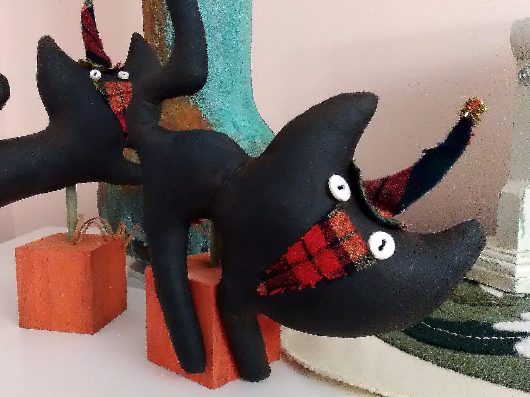 Primitive Cat Dolls for Halloween