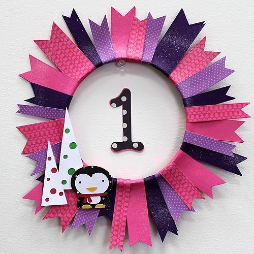 Penguins, Polka Dots & Tons Of Fun – Pennant Wreath