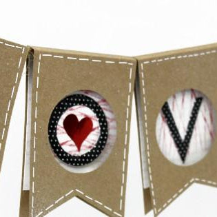 {Valentines} 3D Pennant Banner – Part II