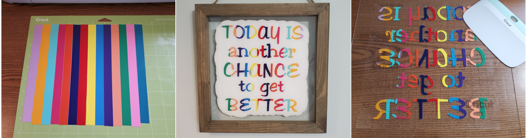 Vinyl Scraps Sign With a Cricut