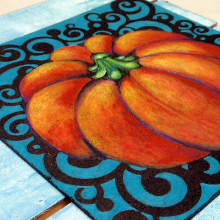 How to Layer Colored Pencils for DIY Fall Pumpkin Art