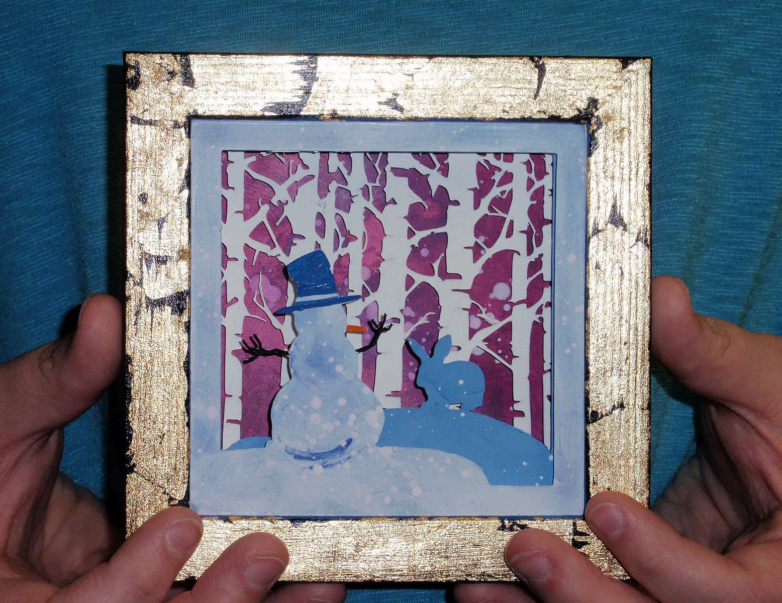 Winter Shadow Box: Cricut Mixed Media Project