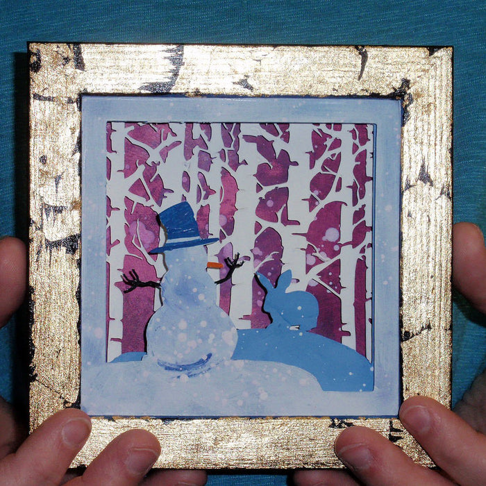 Winter Shadow Box: Cricut Mixed Media Project