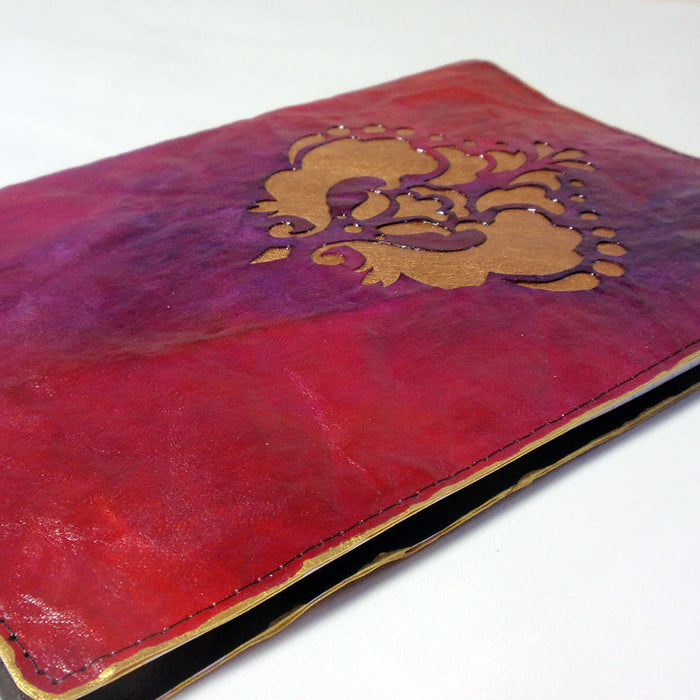 Faux Leather Paper Notebook Cover: Cricut Mixed Media DIY