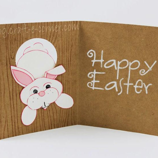 “Through The Bunny Hole” Easy Easter Bunny Punch Card