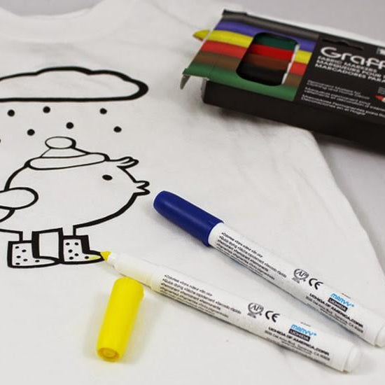 DIY Silhouette Heat Transfer Vinyl Kids Coloring Book Shirts for Spring, Easter or Birthdays!