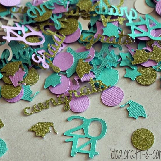 DIY Custom Graduation Confetti with Silhouette Studio