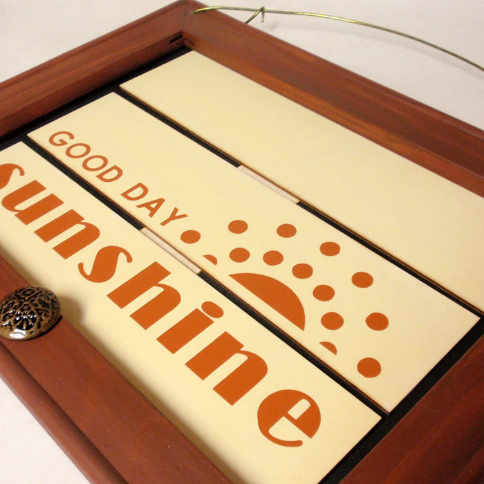 Good Day Sunshine Pallet Sign with Cricut Vinyl