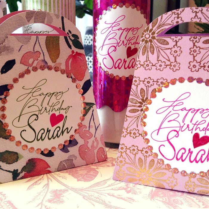 Ladies Party Favors, Candle and Bottle Wraps Using Cricut