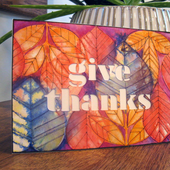 Thanksgiving Card with Cricut Watercolor Pens