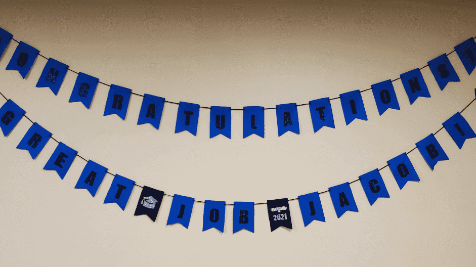 Cricut Beginner Project - Felt Graduation Party Banner