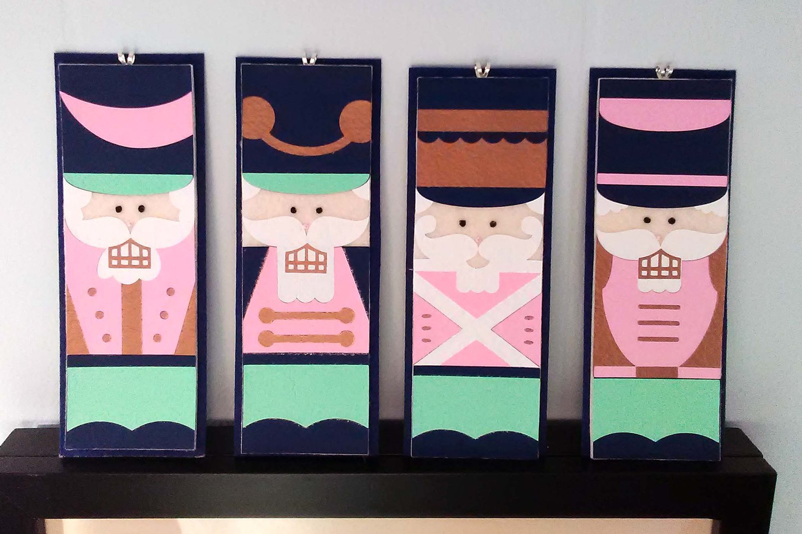 No-Sew Felt Nutcracker Ornaments Cricut Iron-On