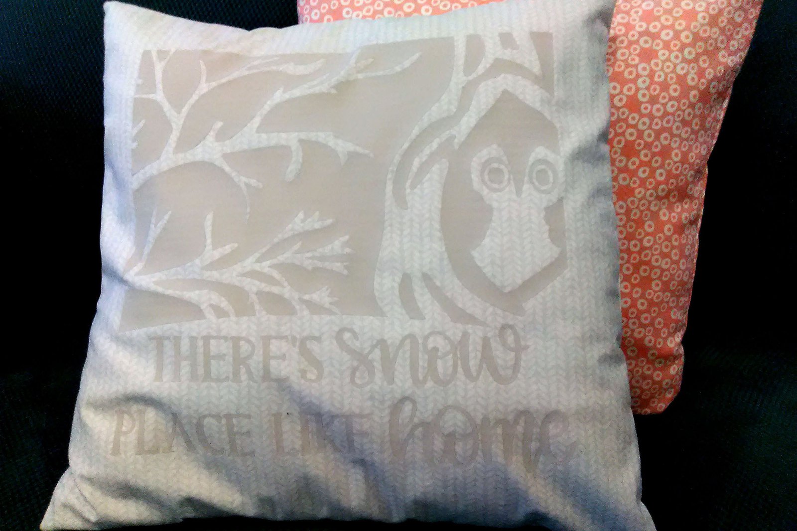 Winter Pillow Cover DIY Using Cricut Iron