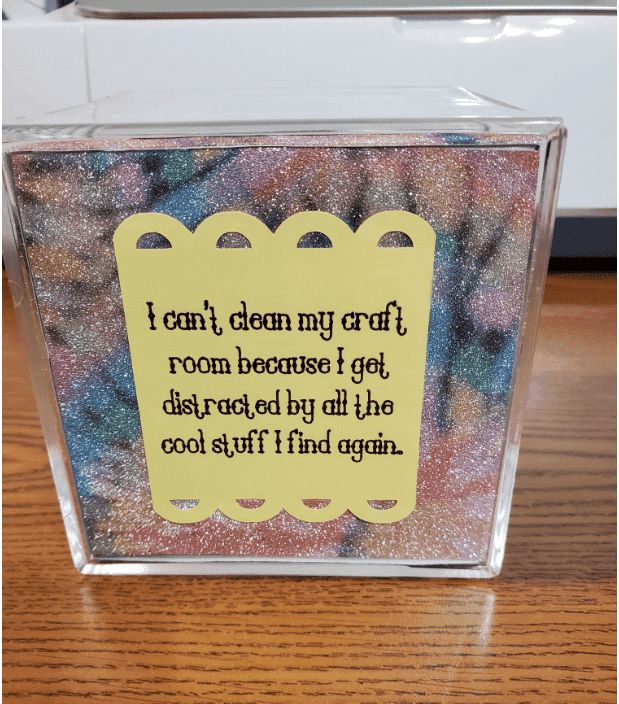 Beginner Cricut Project - DIY Photo Cube Quotes