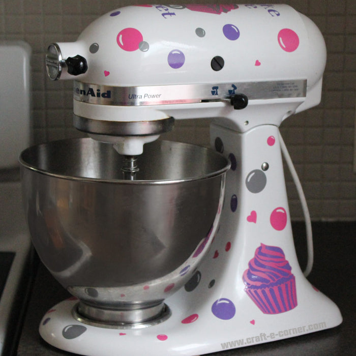 Design #4: Cupcakes!  Personalizing Your Stand Mixer