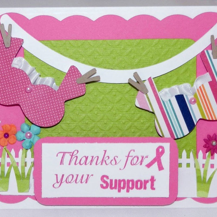 My Pink Stamper “Thanks For Your Support” Card