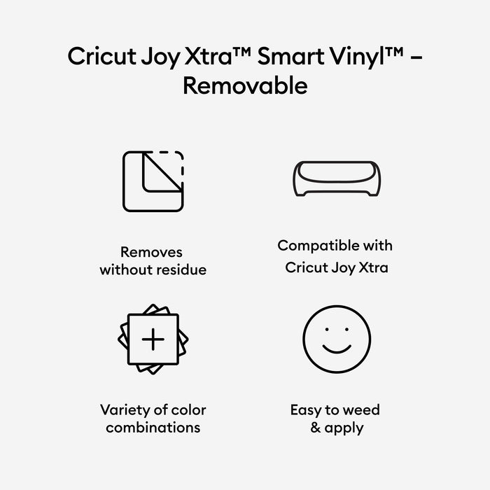 Cricut Joy Xtra Removable Smart Vinyl- Black