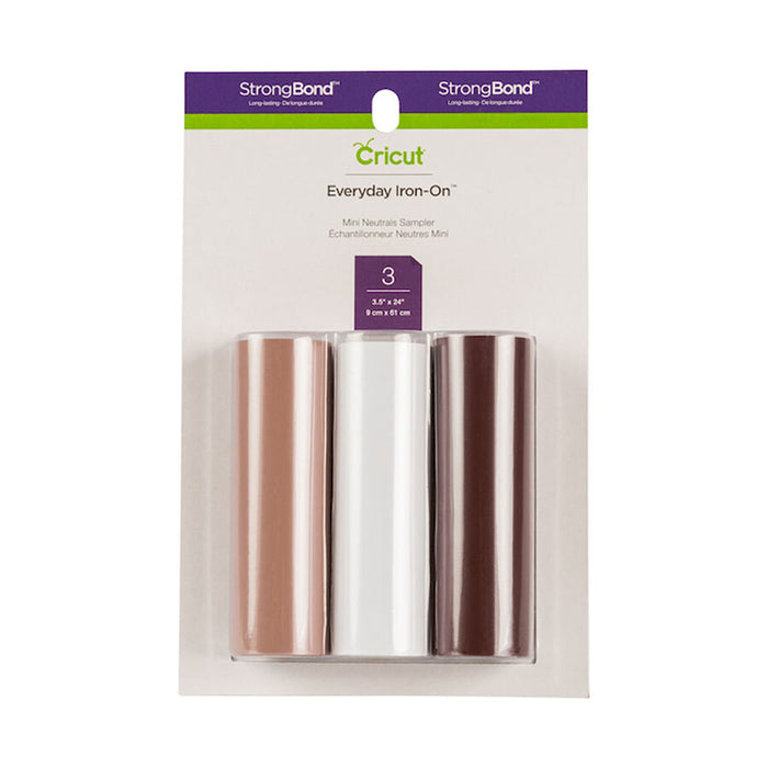 Cricut Everyday Iron-On Mini Sample Neutrals