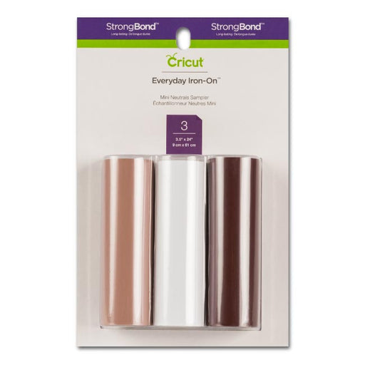 Cricut Everyday Iron-On Mini Sampler, Neutrals - Damaged Package