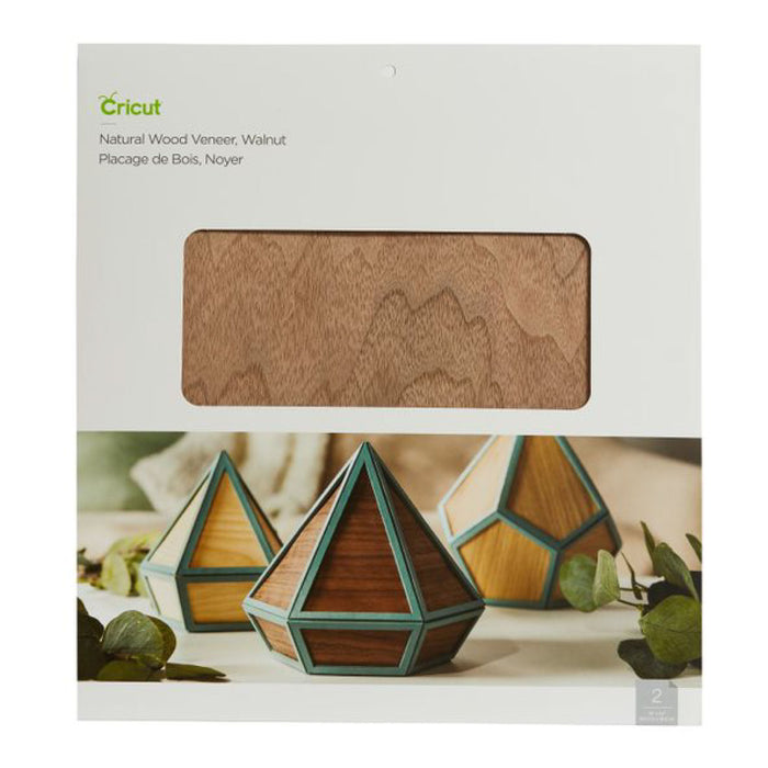 Cricut Natural Wood Veneers Bundle, Cherry and Walnut, 12x12