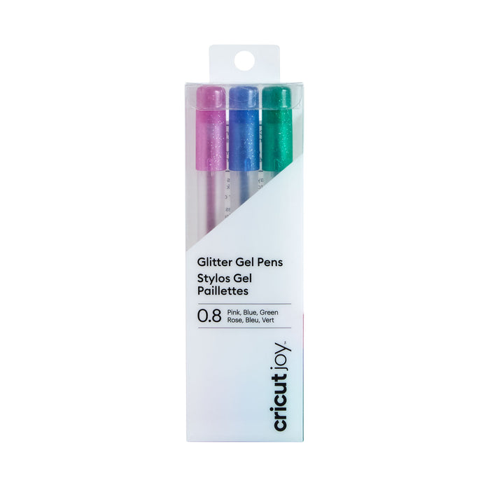 Cricut Joy Glitter Gel Pens, 0.8 mm 3 Pink, Blue, Green