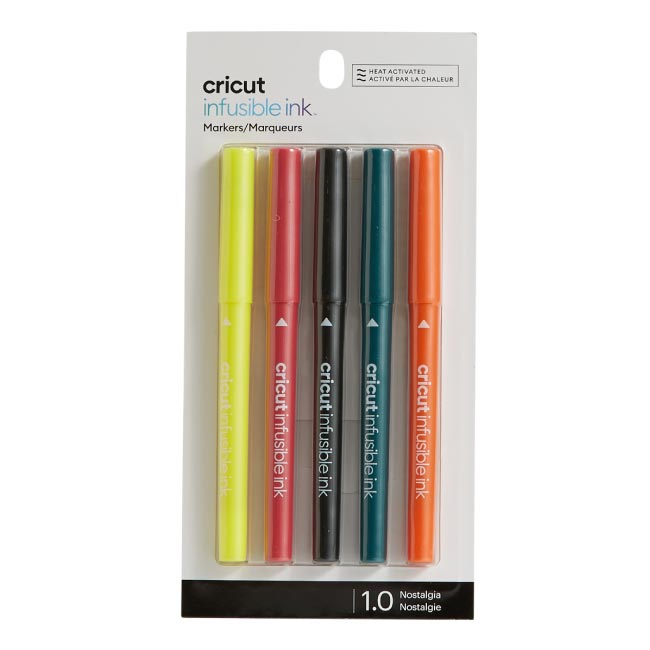 Cricut Infusible Ink Markers, Nostalgia Medium-Point Markers (1.0), 5 count