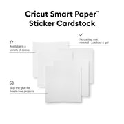 Cricut Smart Paper Sticker Cardstock, White