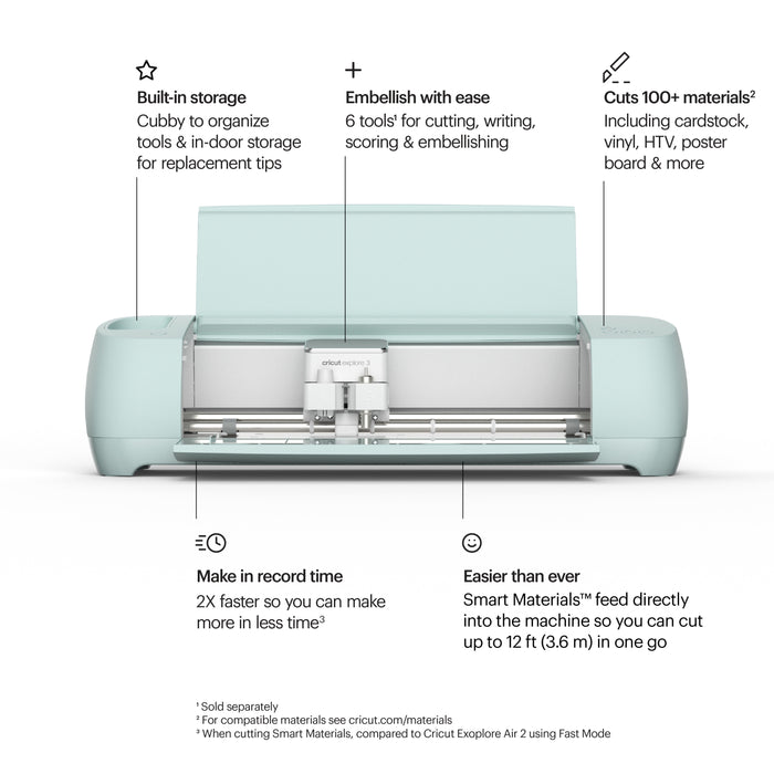 Cricut Explore 3 Craft Cutting Machine with Ultimate Material Sampler Bundle