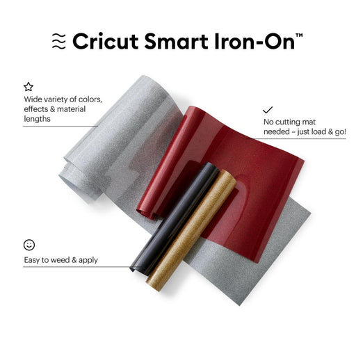 Cricut Smart Iron On 3 ft , Silver - Damaged Package