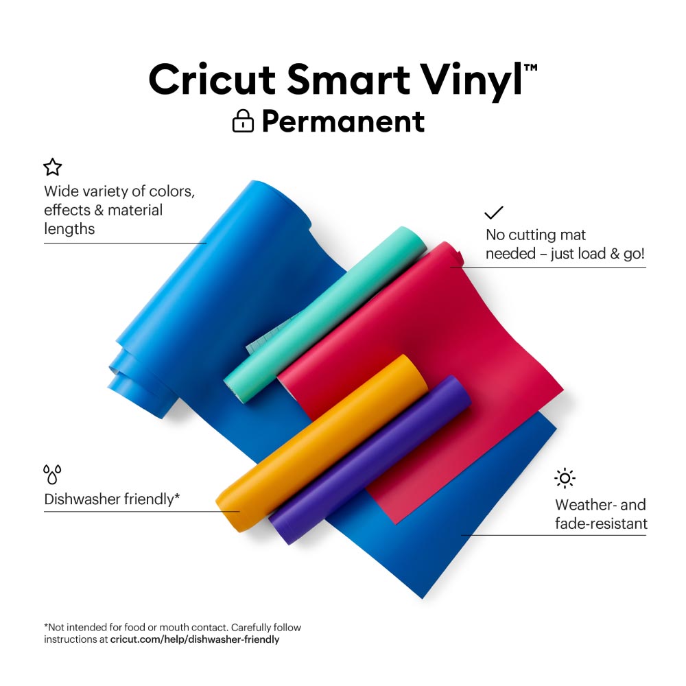 Cricut Smart Vinyl - Permanent 12 ft - Maize Yellow - Damaged Package