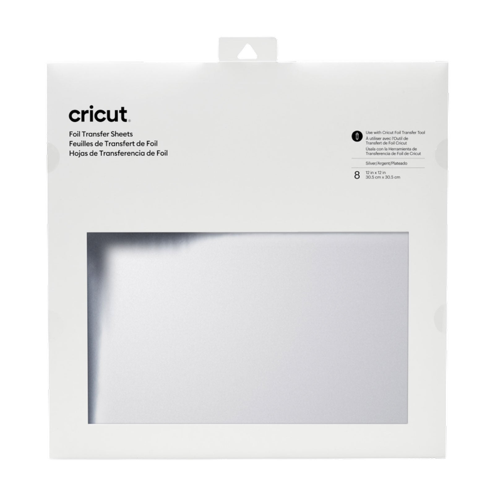 Cricut Foil Transfer Sheets - Silver 8 ct , 12x12