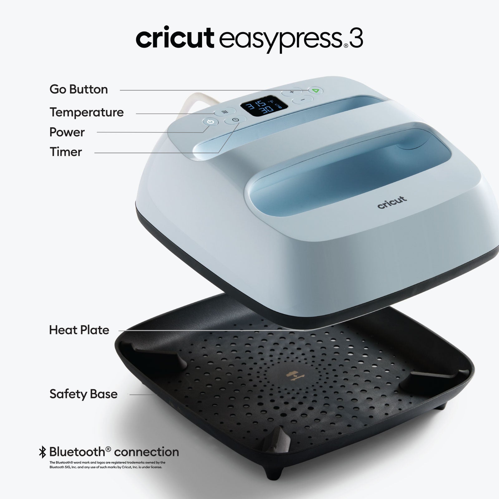 Open Box Cricut EasyPress 3 9x9 Heat Press Machine