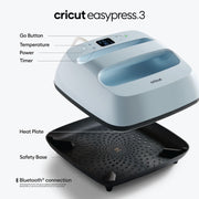 Cricut Explore 3 Cutting Machine with Cricut EasyPress 3, Smart Vinyl and Smart Iron-On Bundle