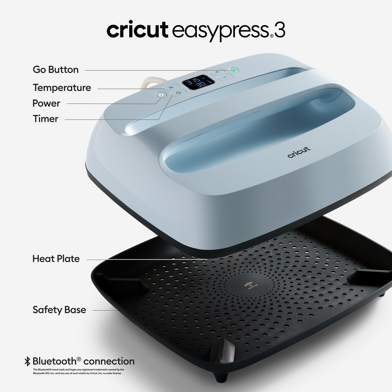 Cricut Easy Press 3 9x9 - Blue Heat Press Machine with Mug Press Infusible Ink, Coasters, Infusible Pens and Easy Press 20x16 Heat Mat