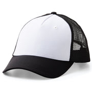 Cricut Trucker Hat Blank, Sublimation Mesh Baseball Cap, Polyester Mesh Trucker Hat - Black