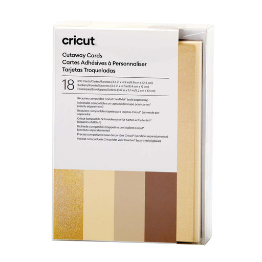 Cricut Cutaway Cards, Neutrals Sampler - R10 18 ct - Damaged Package