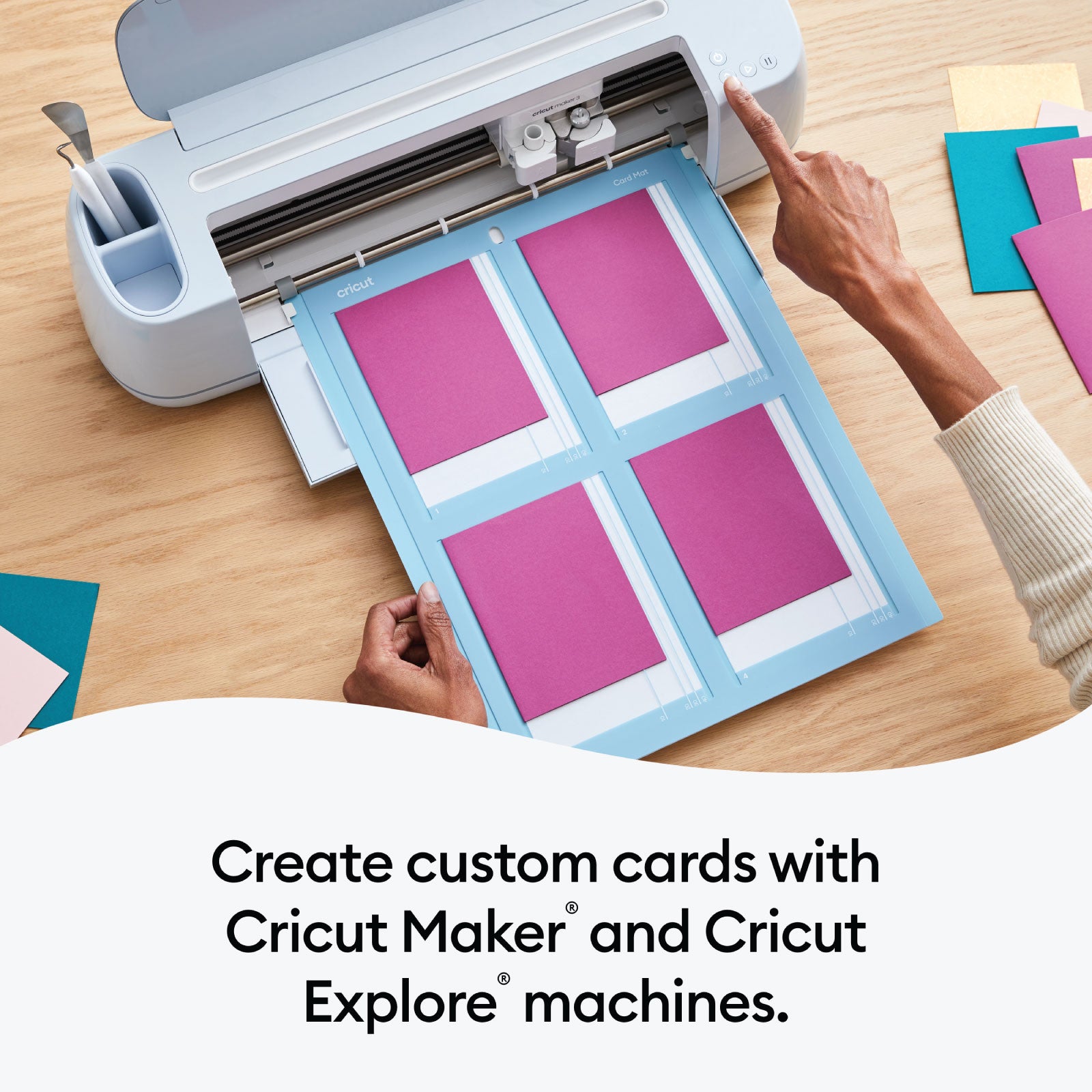 Cricut Maker 3 Machine with Sticker Paper and Card Kit Bundle