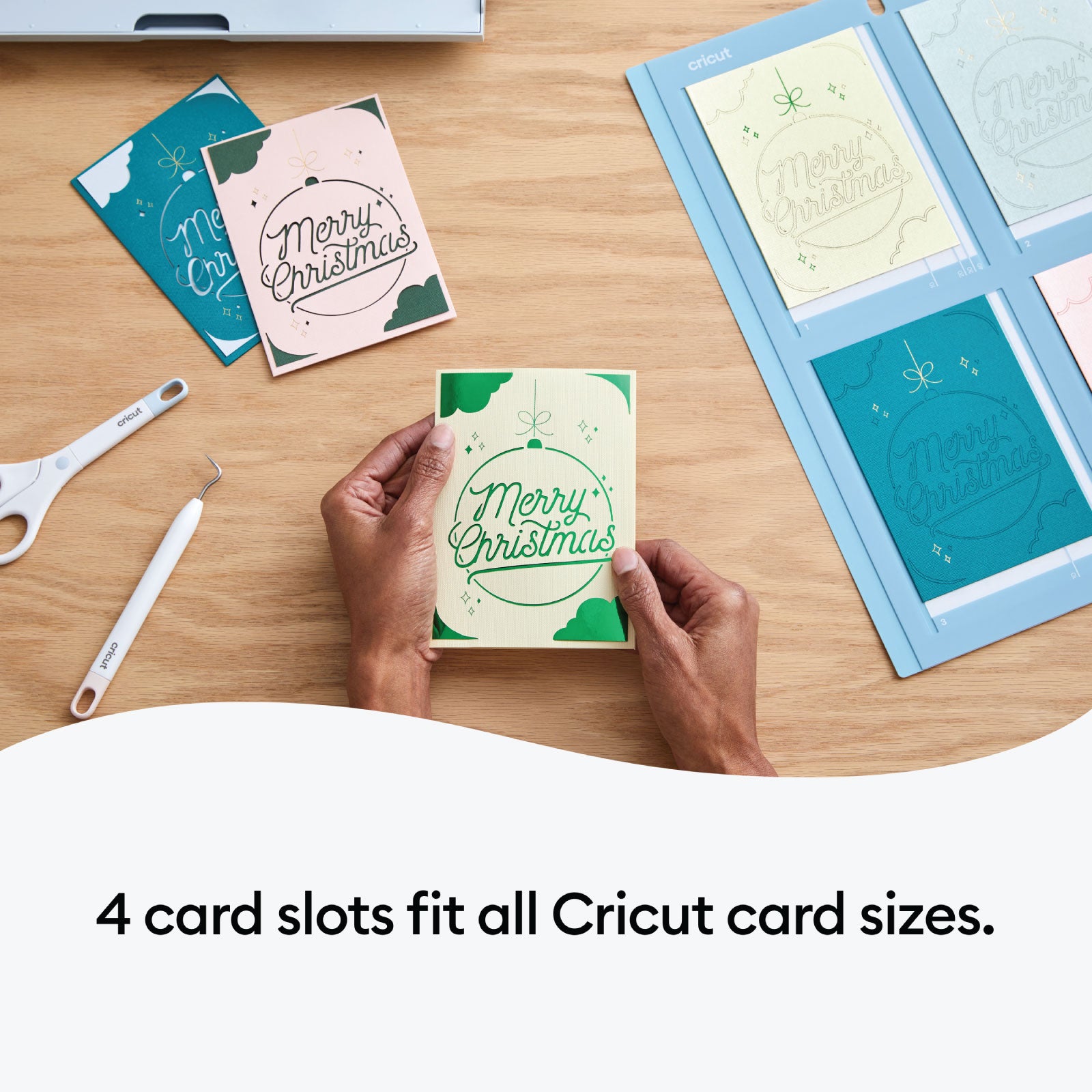 Cricut Cutaway Cards Spring Rain Sampler Double Pack with Cricut Card Mat 2x2 Bundle