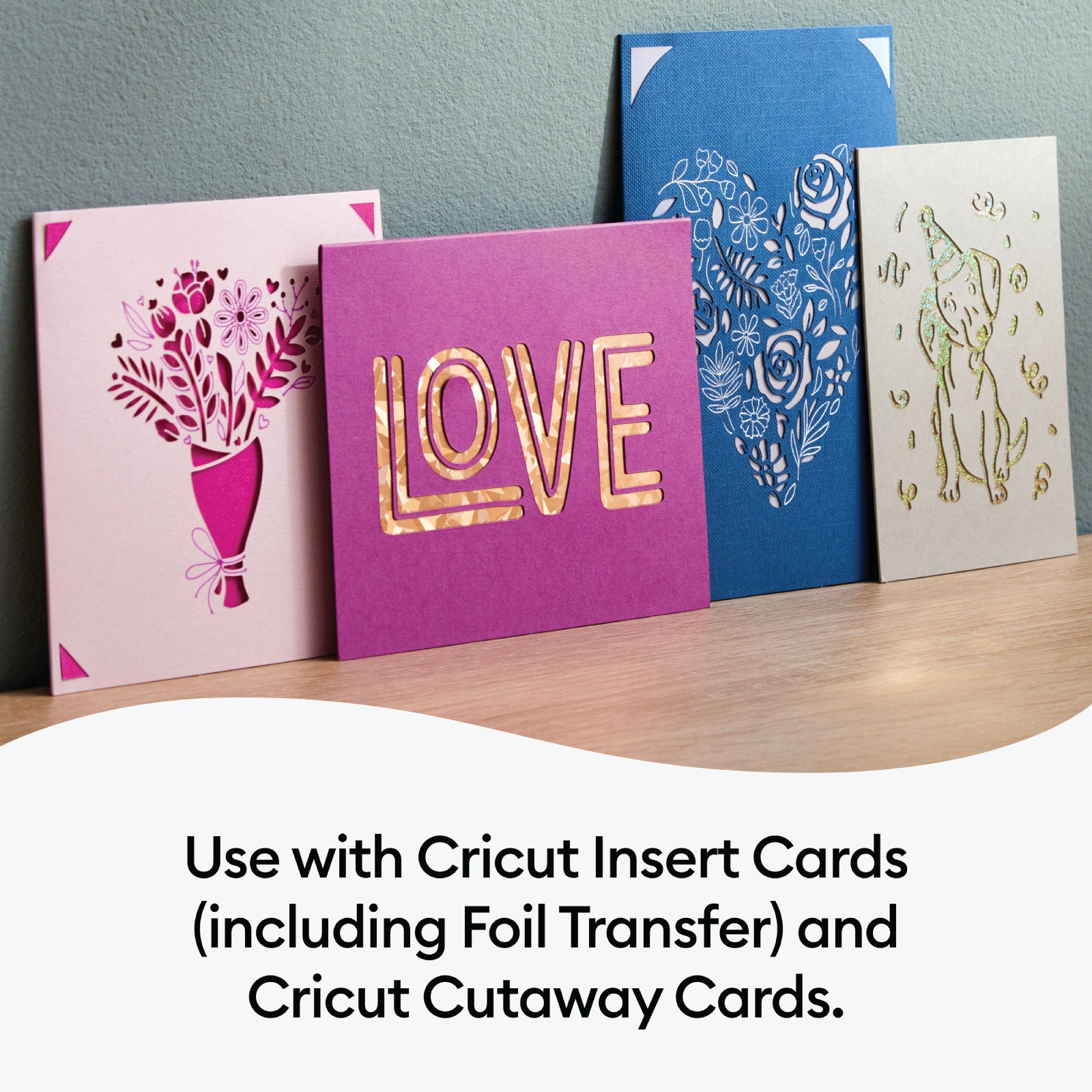 Cricut Cutaway Cards with 2x2 Card Cutting Mat and 30 Piece Pen Set Bundle