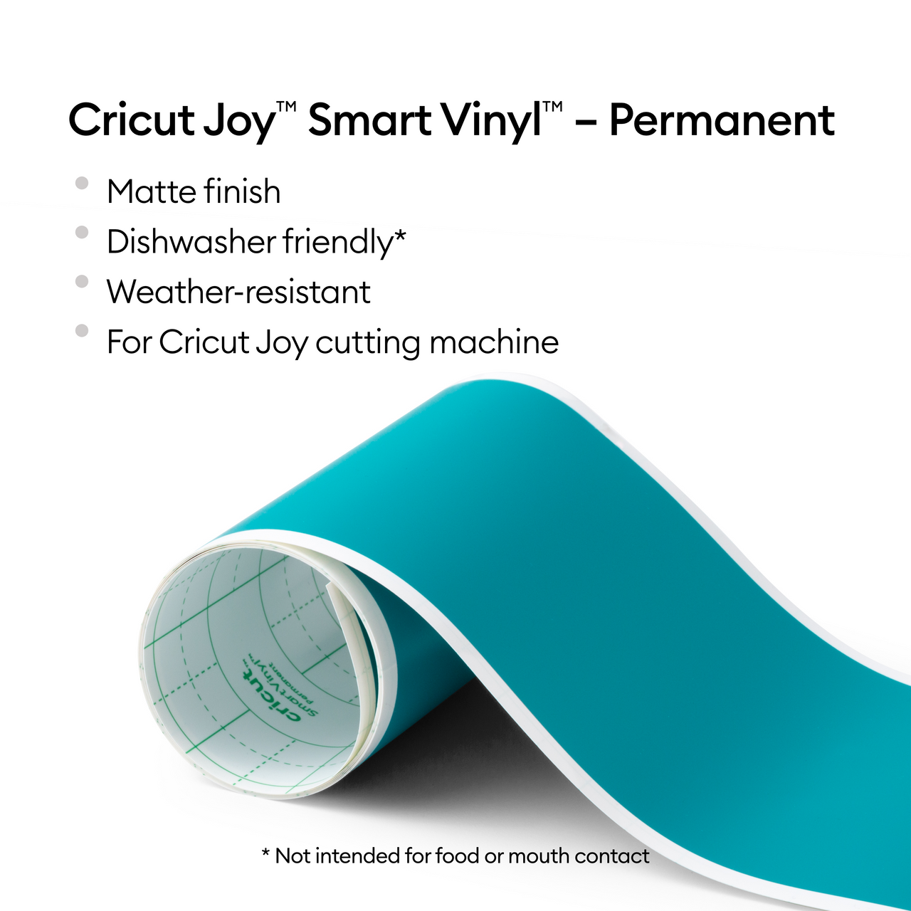 Cricut Joy Smart Permanent Vinyl Roll Bundle, Powder Blue, Teal, Shimmer Blue