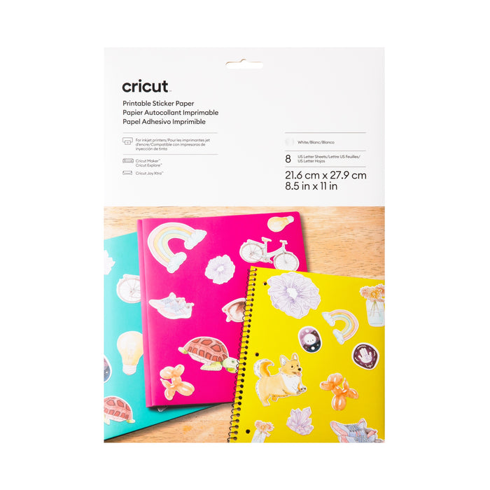 Cricut Printable Sticker Paper- White - Damaged Package