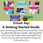 Cricut Joy Machine Bundle with Rainbow Vinyl and Iron-On Samplers