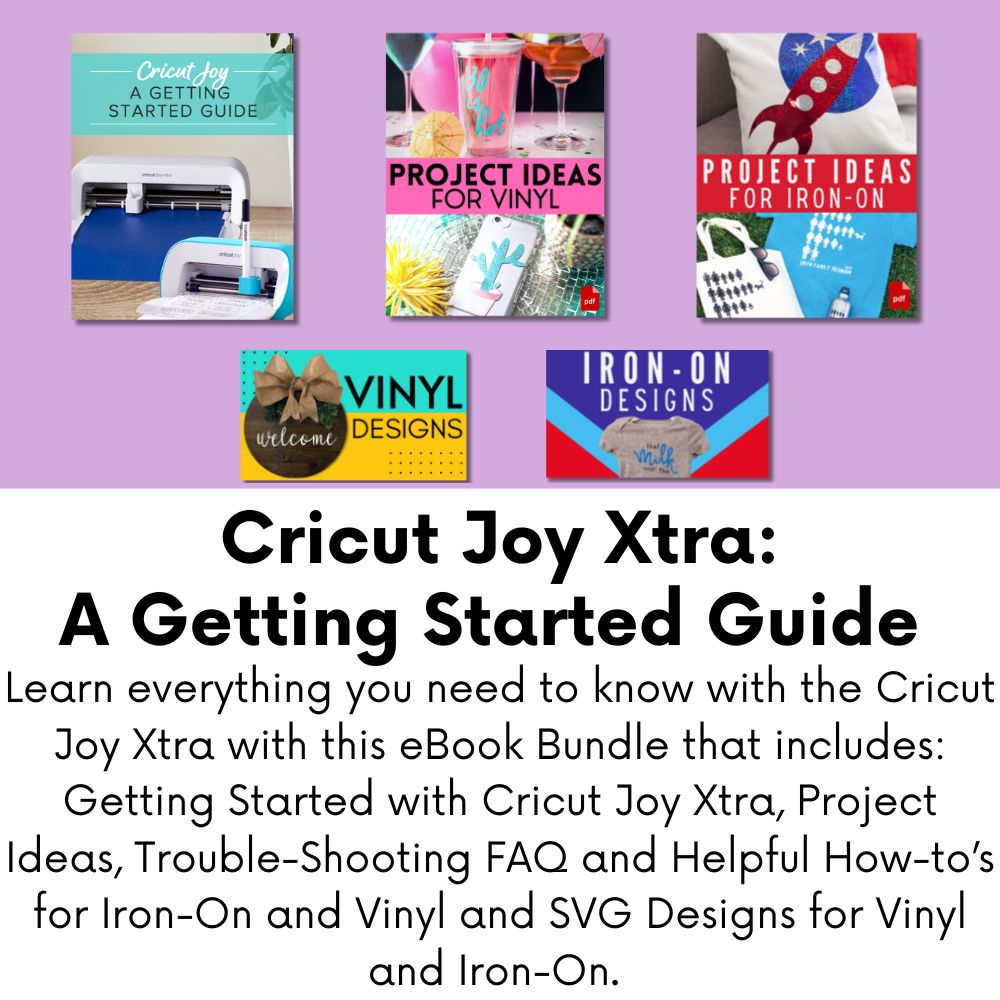 Cricut Joy Xtra with Smart Vinyl Rolls, Transfer Tape and Weeding Tool Beginner Bundle