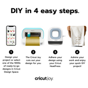 Cricut Joy Smart StrongBond Glitter Iron-On Vinyl Bundle - Black, Gold, Silver, White